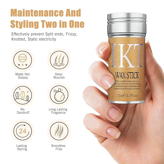 Hair Wax Stick Strong Hold Makes Hair Look Neat and Tidy
