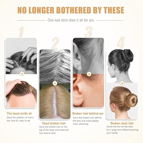 Hair Wax Stick Strong Hold Makes Hair Look Neat and Tidy